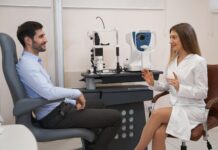 LASIK and Eye Surgery in Istanbul: Costs, Clinics, and Is It Safe? Patient receiving an eye examination at an ophthalmologist's office in Istanbul