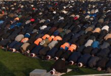 Bayram in Istanbul: Religious Holidays and How They Change the City Large gathering of worshippers praying outdoors during Bayram in Istanbul