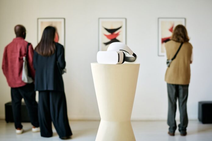 istanbul-biennial-2026-locations Visitors at a contemporary art exhibition