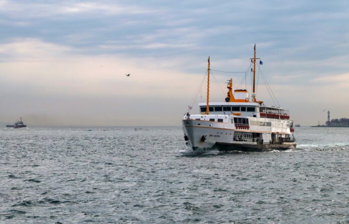 View across the Marmara Sea toward the Asian side of Istanbul